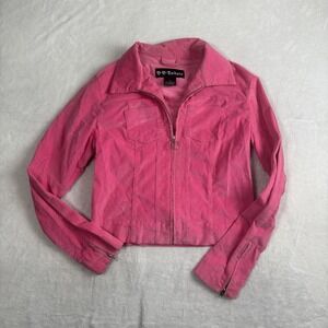 Y2K BB Dakota Pink‎ Full Zip Long Sleeve Corduroy Jacket Women's Medium